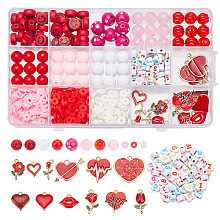 ARRICRAFT DIY Valentine's Day Jewelry Making Finding Kit DIY-AR0003-38