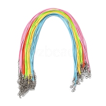 30Pcs 5 Colors Waxed Cord Necklace Making NCOR-FS0001-02