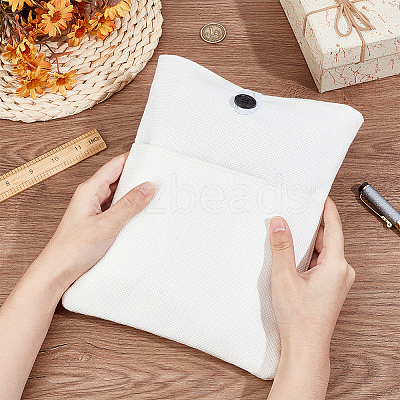 Cotton & Linen Book Sleeve with Button & Front Pocket ABAG-WH20005-14B-01-1