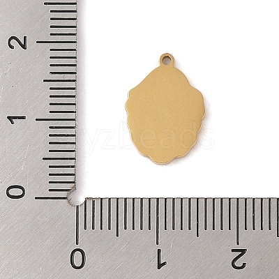 Christmas Theme Ion Plating(IP) 304 Stainless Steel Enamel Pendants STAS-Z083-07G-05-1