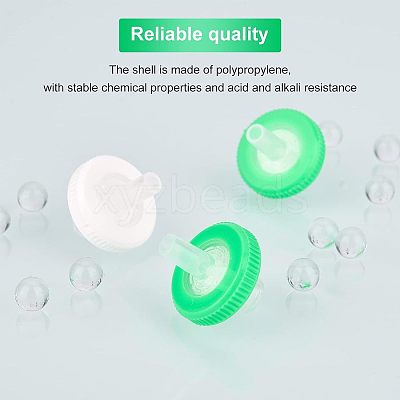 100Pcs 2 Colors Plastic Disposable Microporous Needle Syringe Filter AJEW-OC0002-54-1