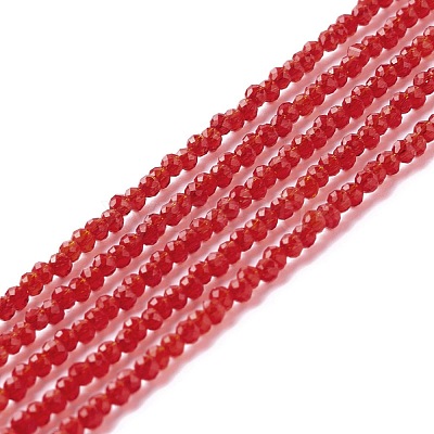 Transparent Glass Beads Strands GLAA-C019-01A-30-1
