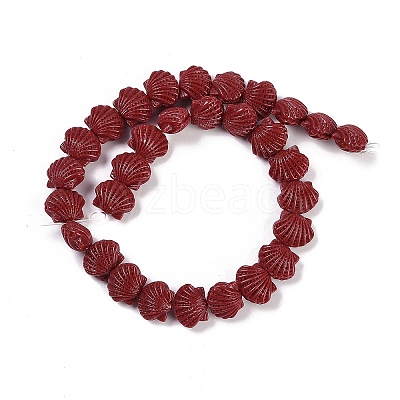 Synthetic Coral Dyed Carved Beads Strands CORA-K009-05A-05-1