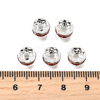 Brass Grade A Rhinestone Spacer Beads RB-A014-Z8mm-21S-1