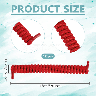 Polyester with Latex Silk Replacement Visor Curl  Cord DIY-WH0888-579B-1