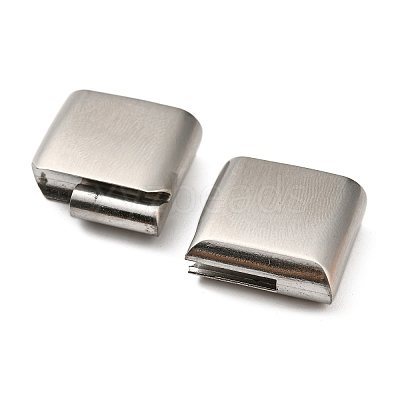 Tarnish Resistant Matte 304 Stainless Steel Magnetic Clasps STAS-K007-34-1