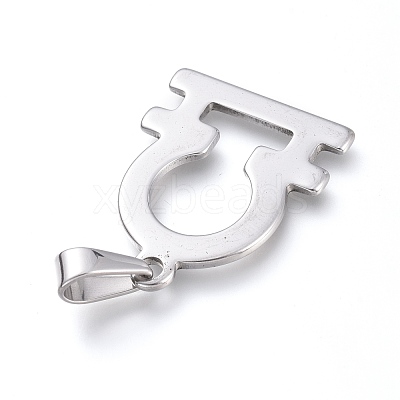 Non-Tarnish 304 Stainless Steel Pendants STAS-L210-06A-P-1