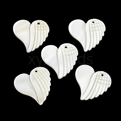 Natural Freshwater Shell Pendants BSHE-G034-18-1
