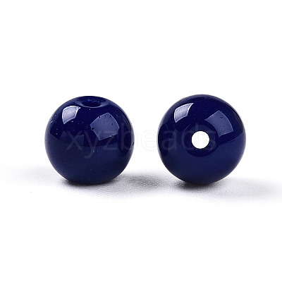 Opaque Solid Color Glass Beads X1-GLAA-N007-8mm-A04-1