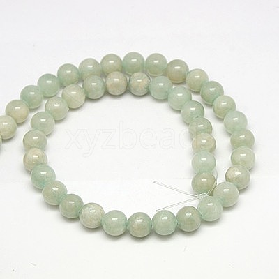 Natural Yellow Jade Beads Strands G-G598-6mm-YXS-07-1