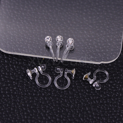 Plastic Clip-on Earring Findings KY-P007-M01-1