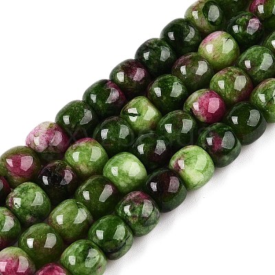 Dyed Natural White Jade Beads Strands G-T138-D22-1