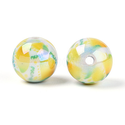 Printed Opaque Acrylic Beads X1-MACR-T048-04M-1