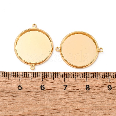 Brass Connector Cabochon Settings KK-F898-21E-G-1