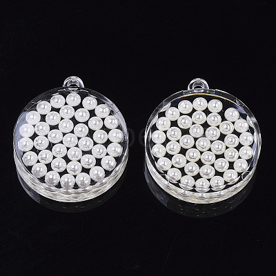 Transparent Acrylic Pendants X-TACR-R146-005-1