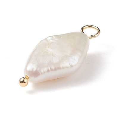 Natural Keshi Pearl Pendants X-PALLOY-JF01932-1
