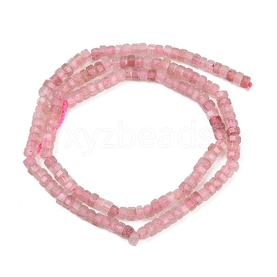 Natural Strawberry Quartz Beads Strands G-G345-C22-2x4mm-1