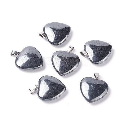 Synthetic Non-magnetic Hematite Pendants X-G-G956-B50-FF-1