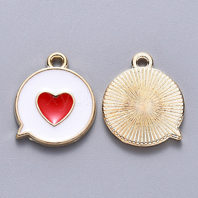 Alloy Enamel Pendants X-ENAM-S121-120A-1