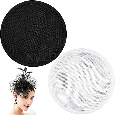 4Pcs 2 Colors Imitation Hemp Hat Embryo DIY-GF0009-73-1