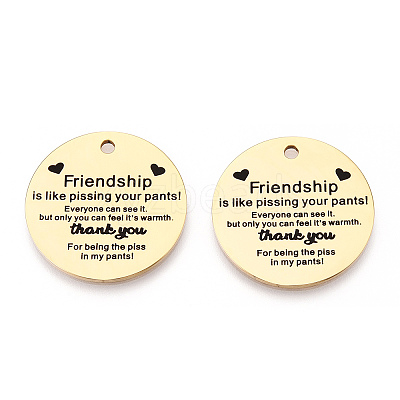 201 Stainless Steel Pendants LS-STAS-T064-37G-15-1