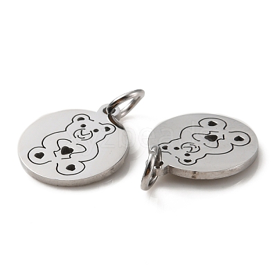 Non-Tarnish 304 Stainless Steel Charms STAS-D050-07P-08-1