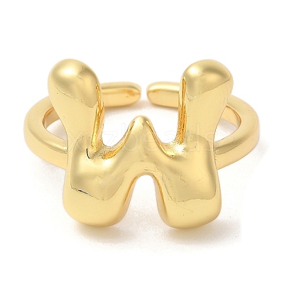 Brass Open Cuff Rings RJEW-U008-06W-G-1
