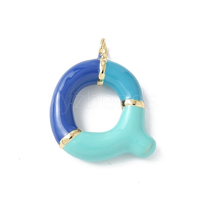 Brass Enamel Pendants KK-E093-03G-Q-01-1