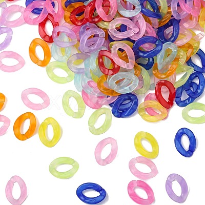 Imitation Jelly Acrylic Linking Rings OACR-S036-001A-E-1