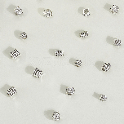 180Pcs 9 Styles Tibetan Style Alloy Beads TIBEB-PA0001-05-1