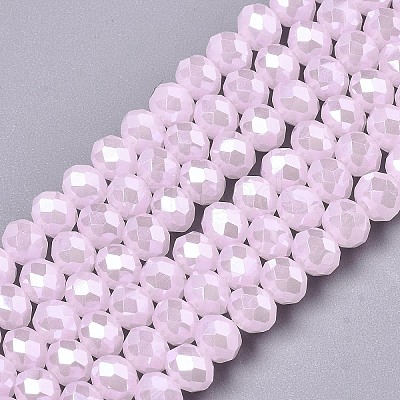 Electroplate Glass Beads Strands LS-EGLA-A034-J8mm-A09-1