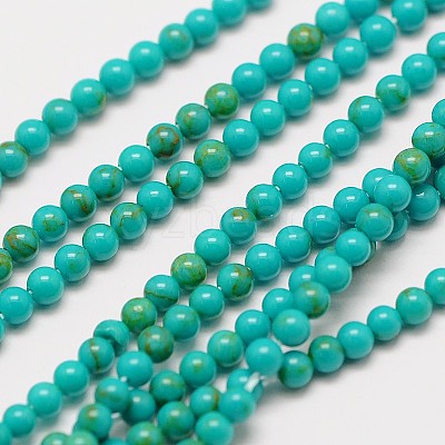 Imported Synthetic Turquoise Bead Strands X-G-A130-2mm-L05-1-1