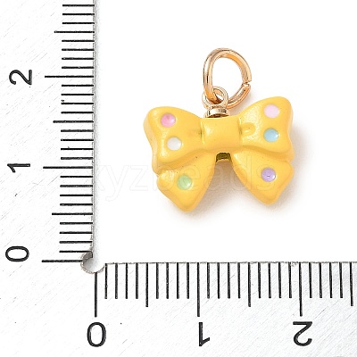 Alloy Enamel Pendants AL-CBA68FA-02G-1