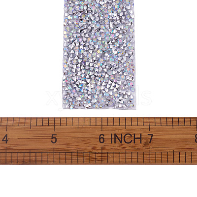 Glitter Resin Hotfix Rhinestone(Hot Melt Adhesive On The Back) OCOR-TA0002-02-40mm-1