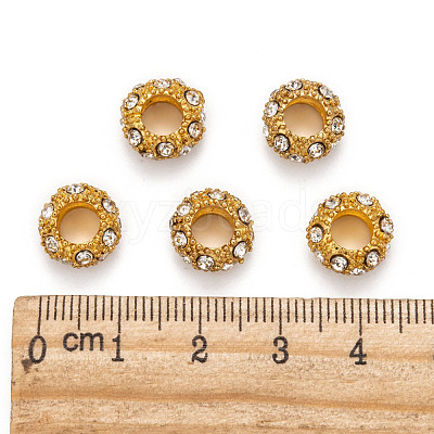 Alloy Rhinestone European Beads CPDL-H997-3-1
