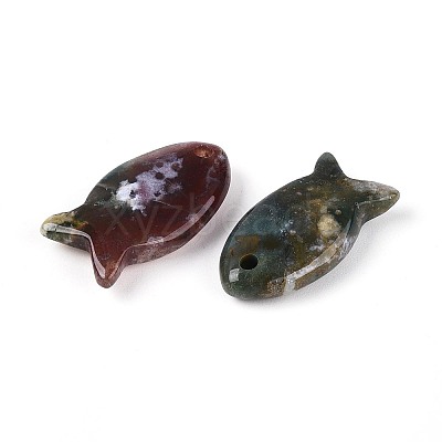 Natural Indian Agate Pendants G-N342-106E-1