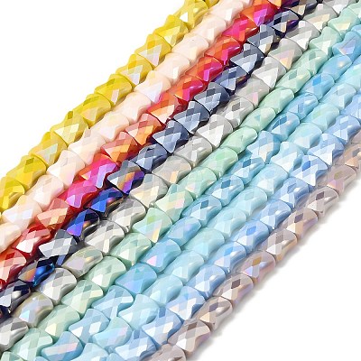 AB Color Plate Glass Beads Strands EGLA-P051-06A-B-1
