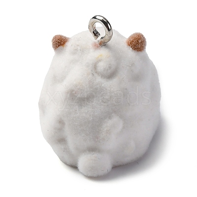 Flocky Animal Resin Pendants FIND-S001-05E-1