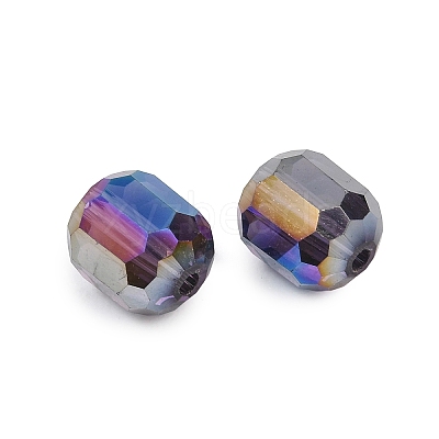 Electroplate Column Glass Beads EGLA-A043-02-AB15-1