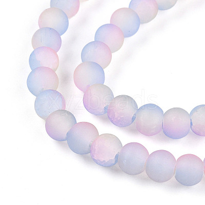 Crackle Glass Beads X1-GLAA-N009-6mm-04-1