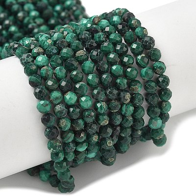 Natural Malachite Beads Strands G-D306-A02-3mm-B-1