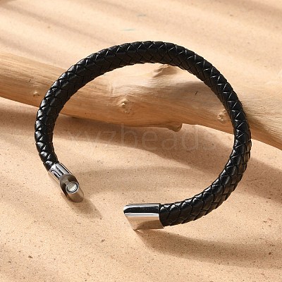 Braided Leather Cord Bracelets BJEW-I200-08-1