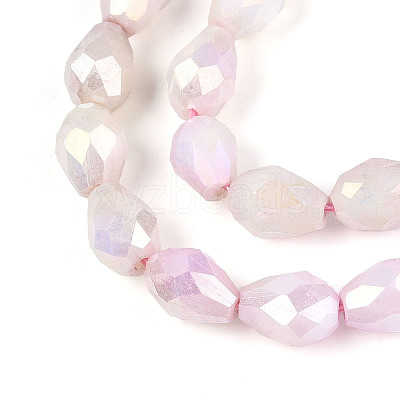 Anti-Tarnish Electroplate Glass Beads Strands GLAA-T025-13A-08-1