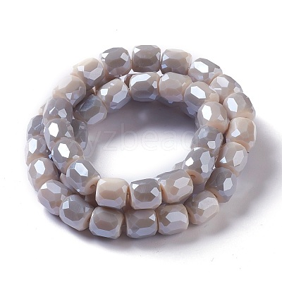 Electroplate Opaque Glass Beads X-GLAA-F108-10A-06-1