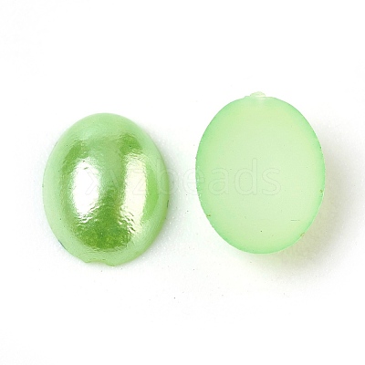 ABS Plastic Imitation Pearl Cabochons SACR-R755-8x6mm-Z7-1