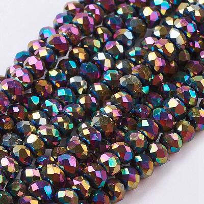 Electroplate Glass Beads Strands EGLA-D020-3x2mm-74-1