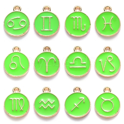 Alloy Enamel Pendants ENAM-S124-01A-06-1