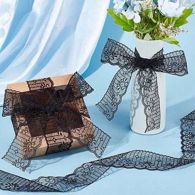 Polyester Lace Trim OCOR-WH0071-035B-1
