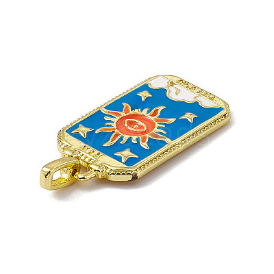 Alloy Enamel Pendants ENAM-D042-01D-1