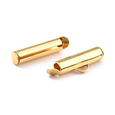 304 Stainless Steel Slide On End Clasp Tubes X-STAS-C044-08A-G-1